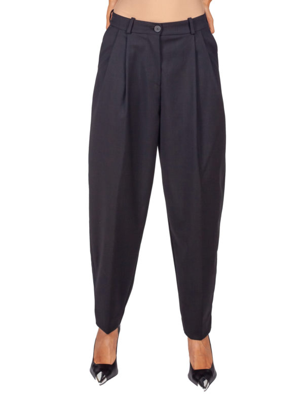 RRD | W24728 Terzilio Military Wom double pleated balloon trousers