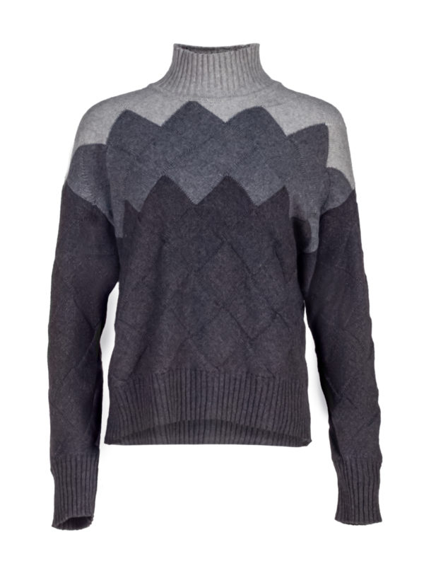 Liviana Conti | Basket weave mock neck sweater