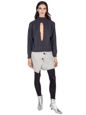 Liviana Conti | Cutout mock neck sweater