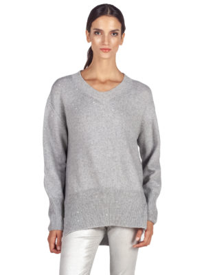 Liviana Conti | Sequin-embellished V-neck sweater