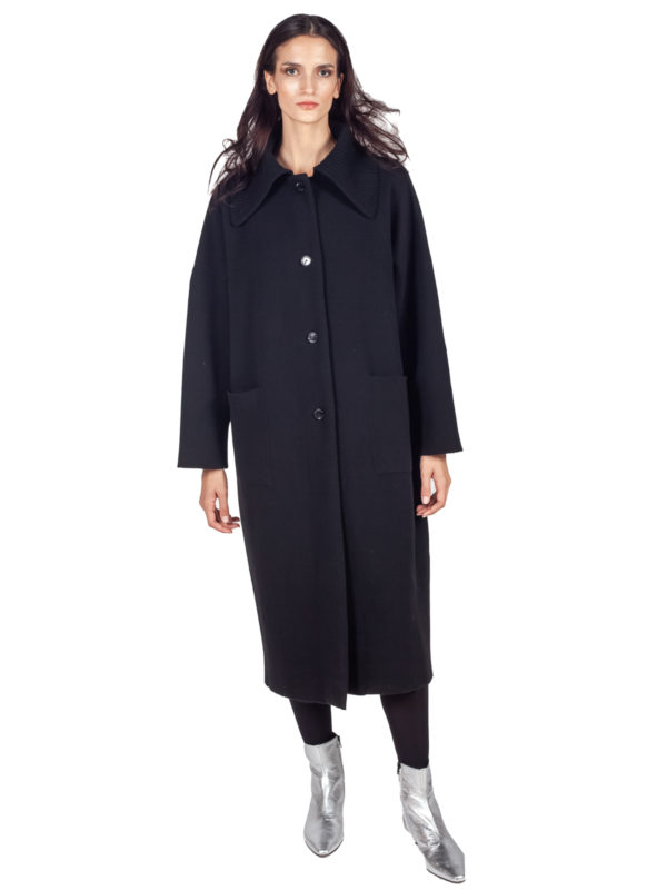 Liviana Conti | Ribbed-collar coat