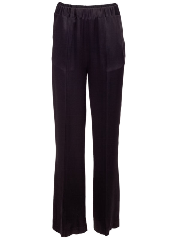 Semicouture | Helena satin wide-leg trousers