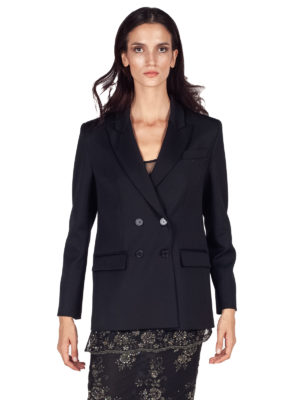 Semicouture | Alessia double-layered cross button jacket