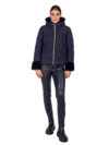 Emme by Marella | Avio black faux-fur trim puffer jacket - Image 2