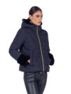 Emme by Marella | Avio black faux-fur trim puffer jacket - Image 4