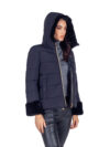 Emme by Marella | Avio black faux-fur trim puffer jacket - Image 5