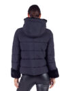 Emme by Marella | Avio black faux-fur trim puffer jacket - Image 6