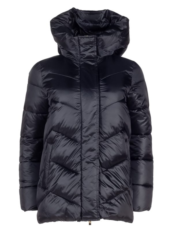 Emme by Marella | Ricetta black hooded puffer jacket