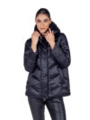 Emme by Marella | Ricetta black hooded puffer jacket - Image 3