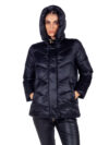 Emme by Marella | Ricetta black hooded puffer jacket - Image 4