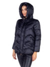 Emme by Marella | Ricetta black hooded puffer jacket - Image 6