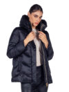 Emme by Marella | Ricetta black hooded puffer jacket - Image 7