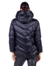 Emme by Marella | Ricetta black hooded puffer jacket - Image 8