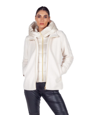 Emme by Marella | Vivace white jacket with quilted lining