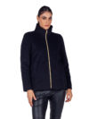Emme by Marella | Vivace black jacket with quilted lining - Image 5