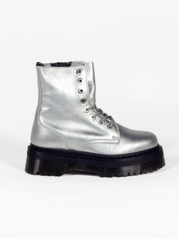 Dr. Martens | Jadon metallic leather platform boots