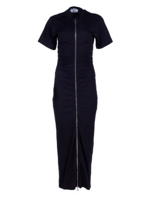 MSGM | Gathered-side zip-up dress