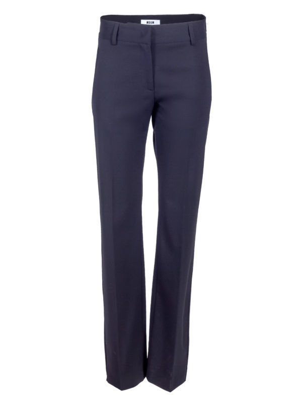 MSGM | Side zip straight-leg trousers