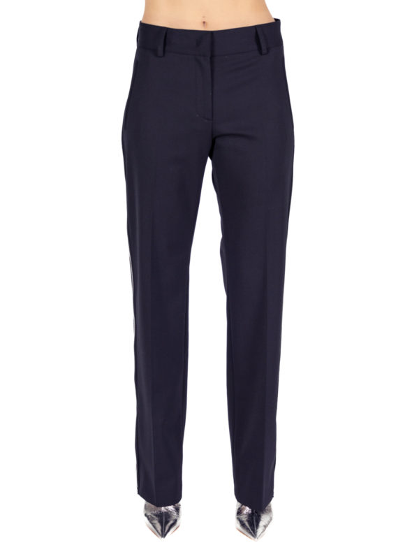 MSGM | Side zip straight-leg trousers