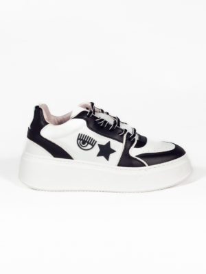 Chiara Ferragni | CF School leather platform sneakers