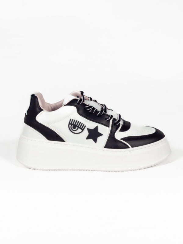 Chiara Ferragni | CF School leather platform sneakers