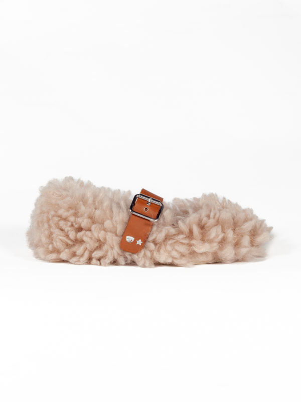 Chiara Ferragni | Faux-fur Mary Jane ballet flats