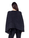 Daphne Valente | Metron black pleated batwing sleeve jacket - Image 4