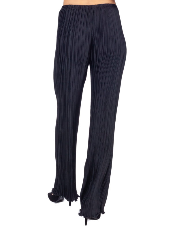 Daphne Valente | Iris black wide-leg pleated trousers - Image 4