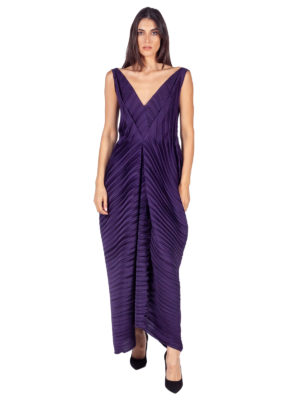 Daphne Valente | Eureka pleated tie-waist dress