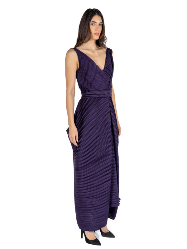 Daphne Valente | Eureka pleated tie-waist dress - Image 2