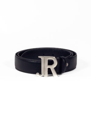 John Richmond | Monogram logo plaque belt