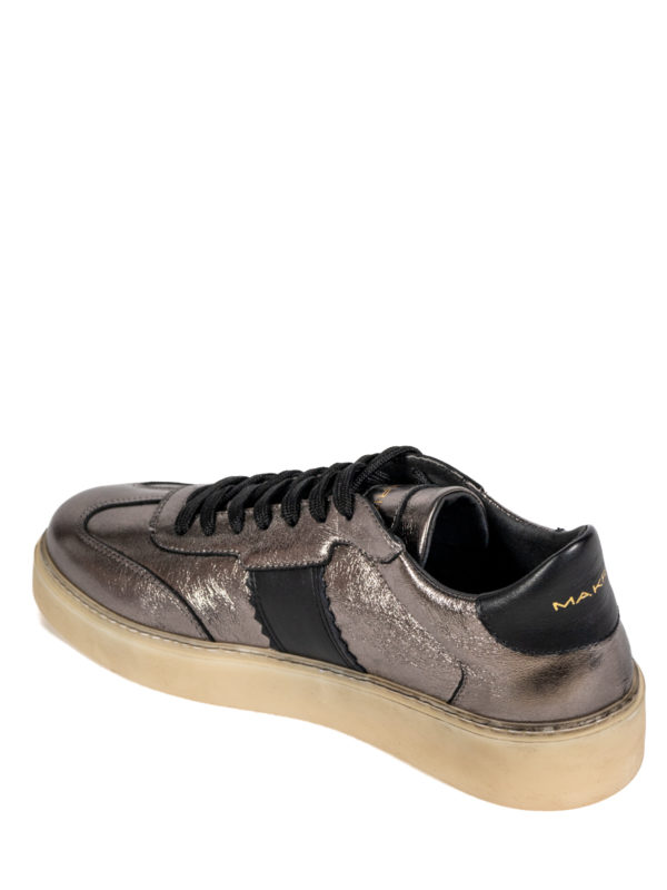 Makris | 24.W26(A)M metallic leather sneakers - Image 4