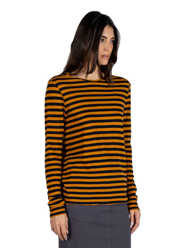 PDR Phisique Du Role | Black and bronze striped long sleeve t-shirt - Image 3