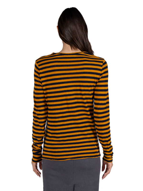 PDR Phisique Du Role | Black and bronze striped long sleeve t-shirt - Image 4