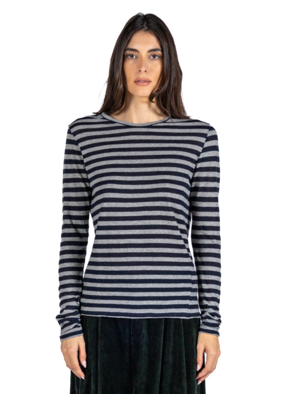 PDR Phisique Du Role | Black and grey striped long sleeve t-shirt