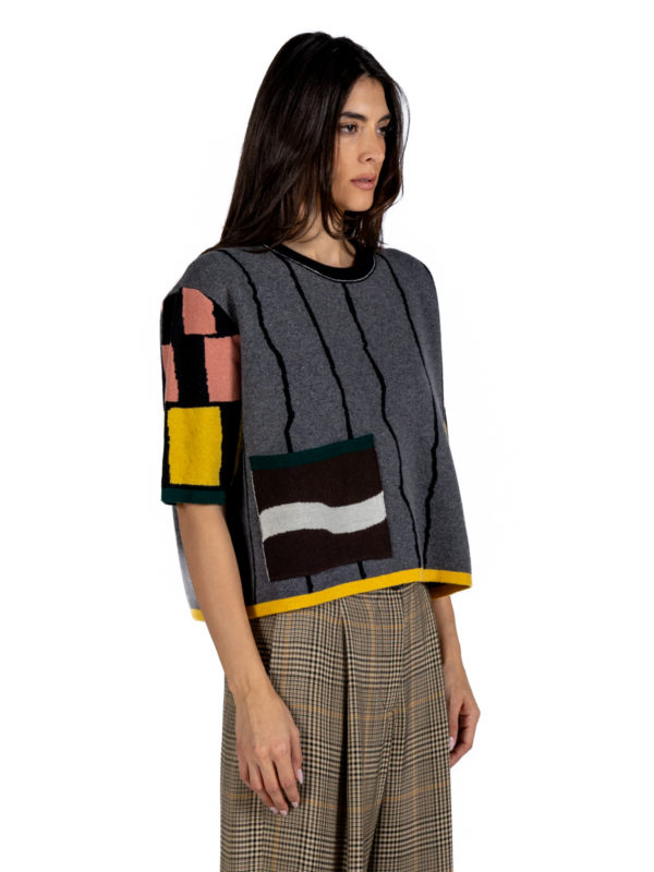 PDR Phisique Du Role | Patch pocket jacquard sweater - Image 3