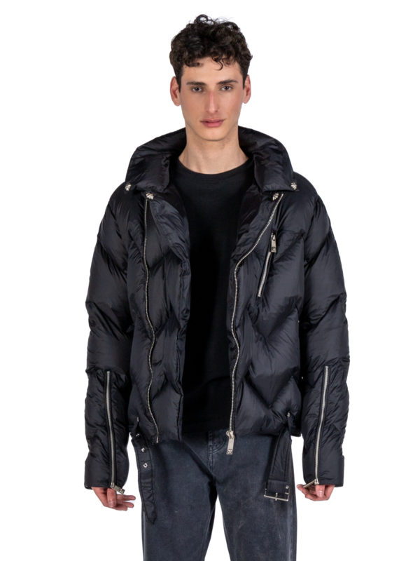 John Richmond | Quilted puffer jacket with off-center fastening - Image 3