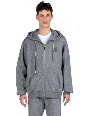 John Richmond | Cutout zip-up hoodie