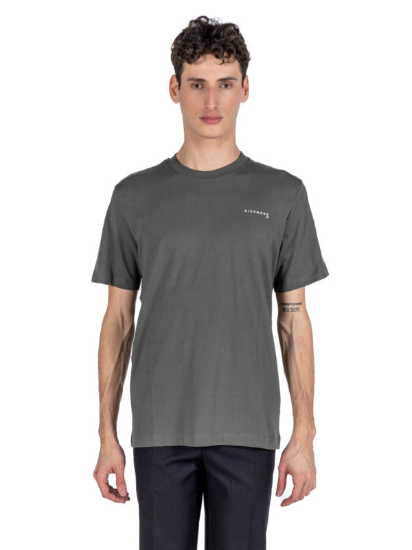 Richmond X | Khaki logo print t-shirt