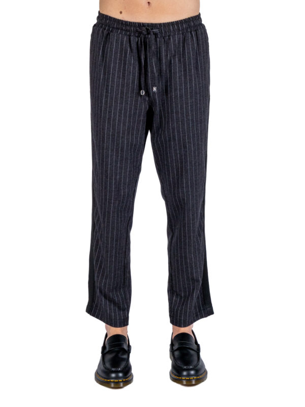 Richmond X | Pinstripe drawstring trousers