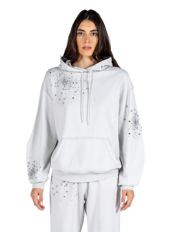 Des Phemmes | Rhinestone-embellished hoodie