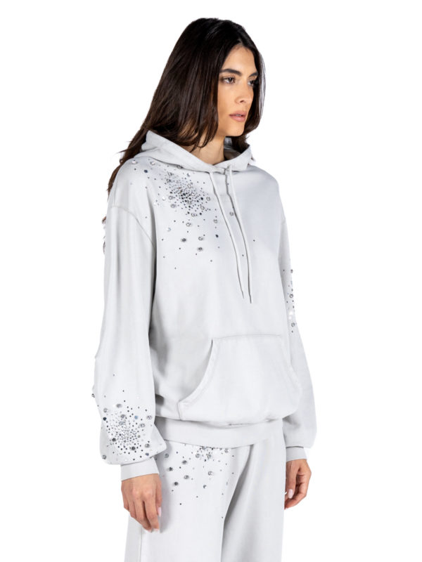 Des Phemmes | Rhinestone-embellished hoodie - Image 3