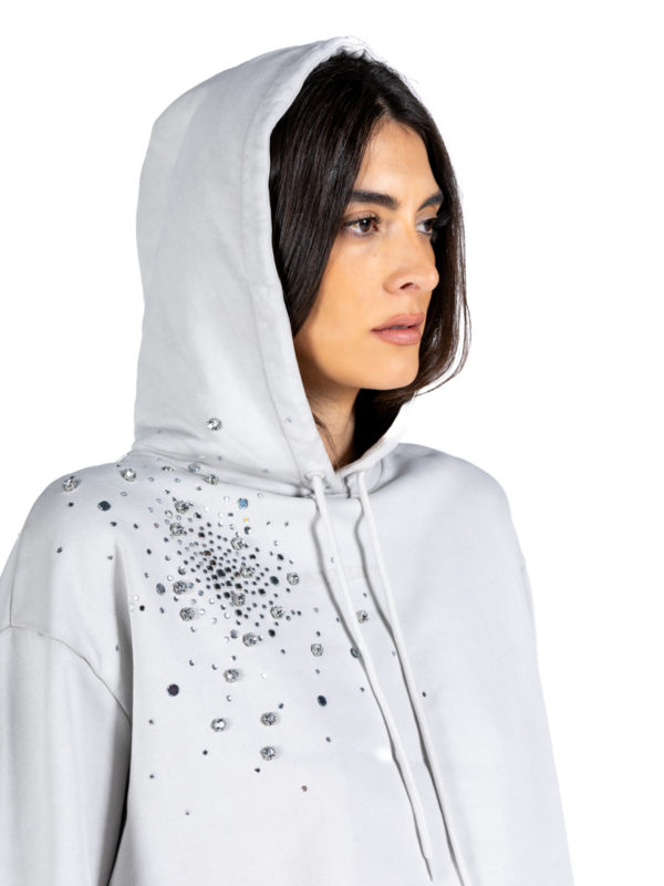 Des Phemmes | Rhinestone-embellished hoodie - Image 5