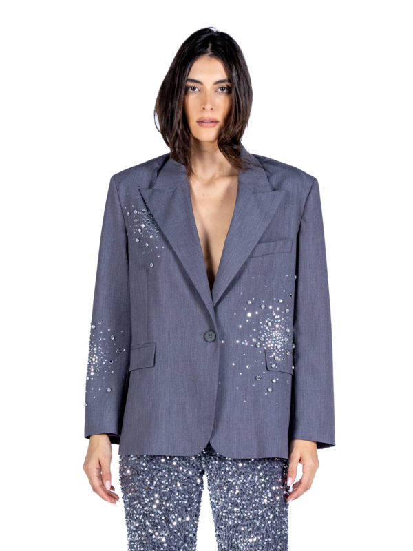 Des Phemmes | Rhinestone-embellished blazer