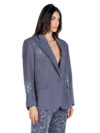 Des Phemmes | Rhinestone-embellished blazer - Image 3