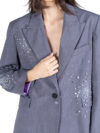 Des Phemmes | Rhinestone-embellished blazer - Image 5