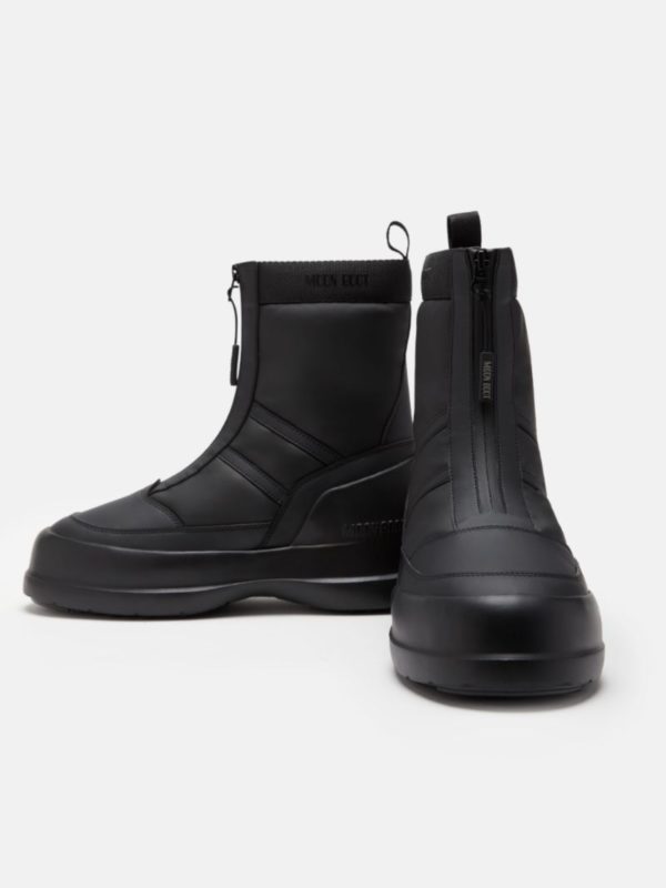 Moon Boot | 80D2480010 N001 MB luna black zip front boots - Image 2