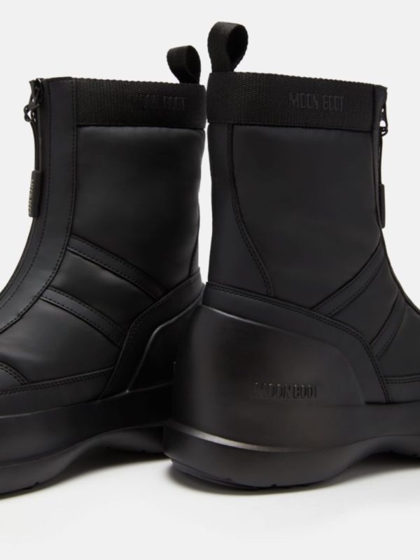 Moon Boot | 80D2480010 N001 MB luna black zip front boots - Image 4